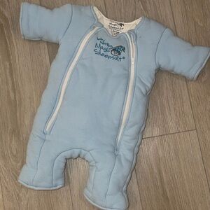 Blue Baby Merlin Magic Sleepsuit